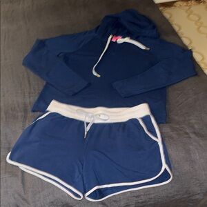 Lilly Pulitzer Navy and White Women Shorts